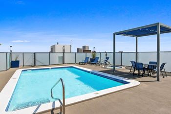 Sparkling Pool at Rochester Apartments, Los Angeles, CA, 90024