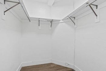 Built-In Shelving In Closet at Rochester Apartments, California, 90024