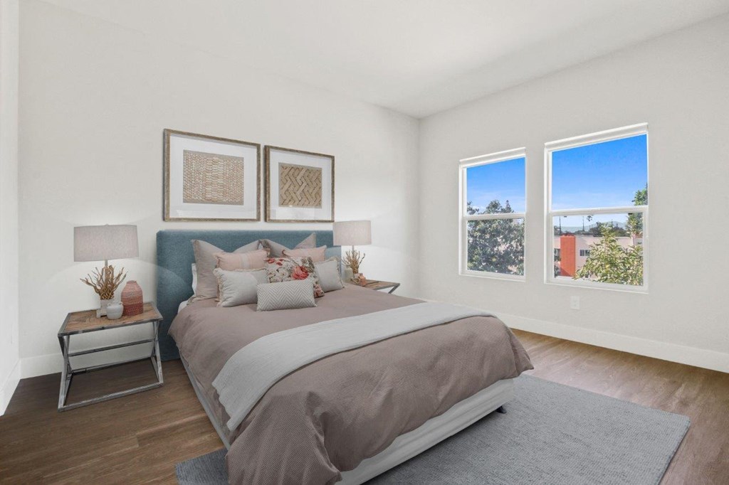 Bedroom at Toluca Court, California