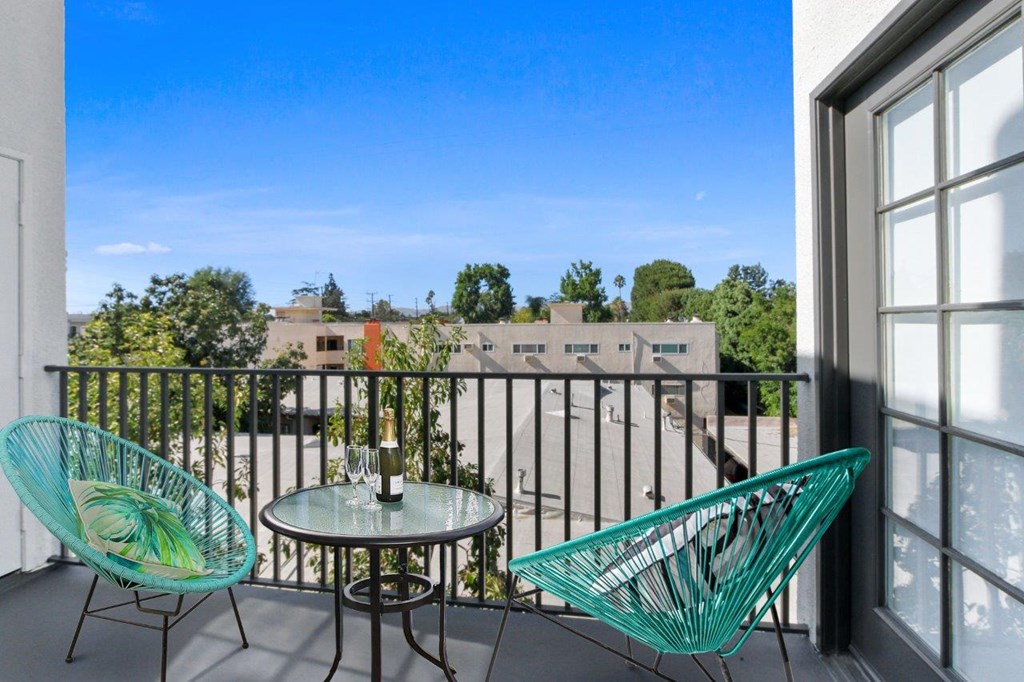 Balcony And Patio at Toluca Court, Toluca Lake, CA