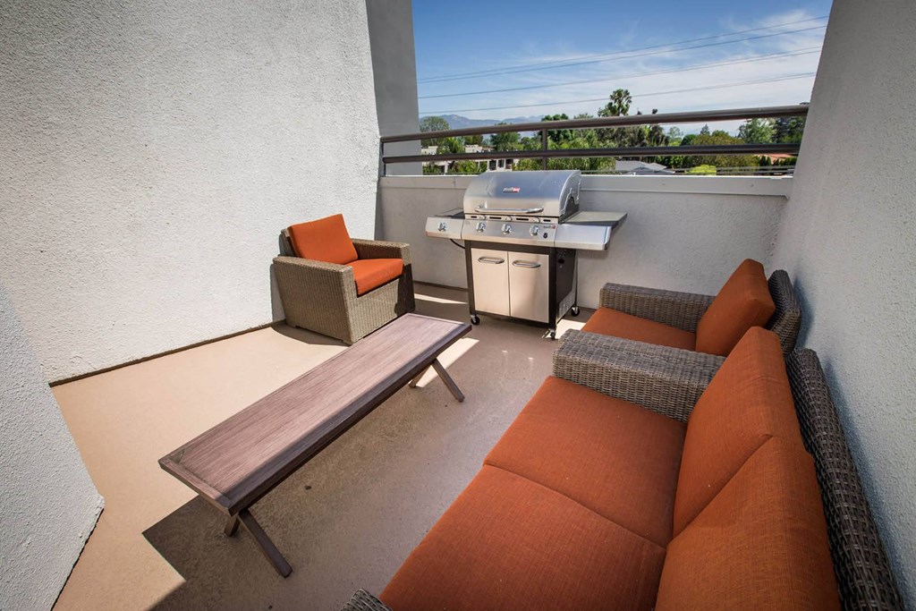 Balcony at Toluca Lofts, California