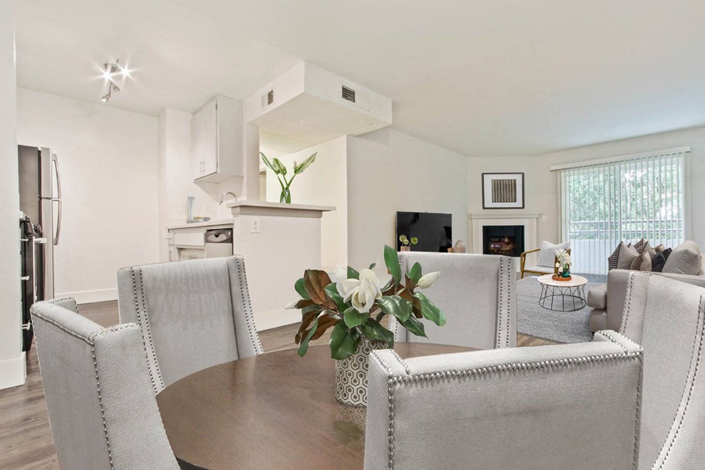 Elegant Dining Space at Toluca Lofts, Toluca Lake, California