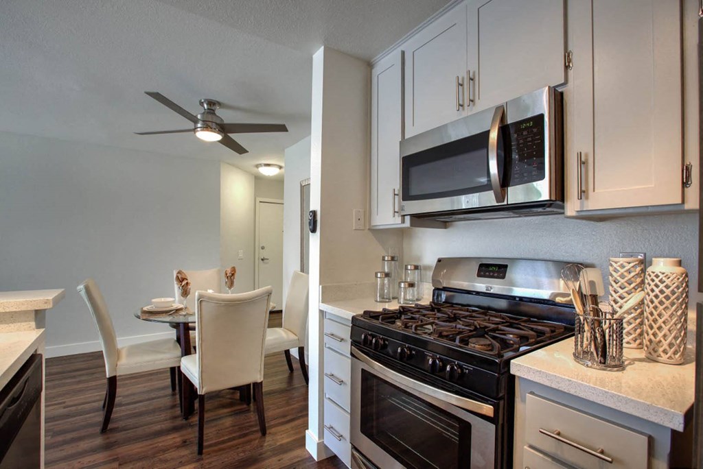 Kitchen Area at Toluca Lofts, Toluca Lake, California