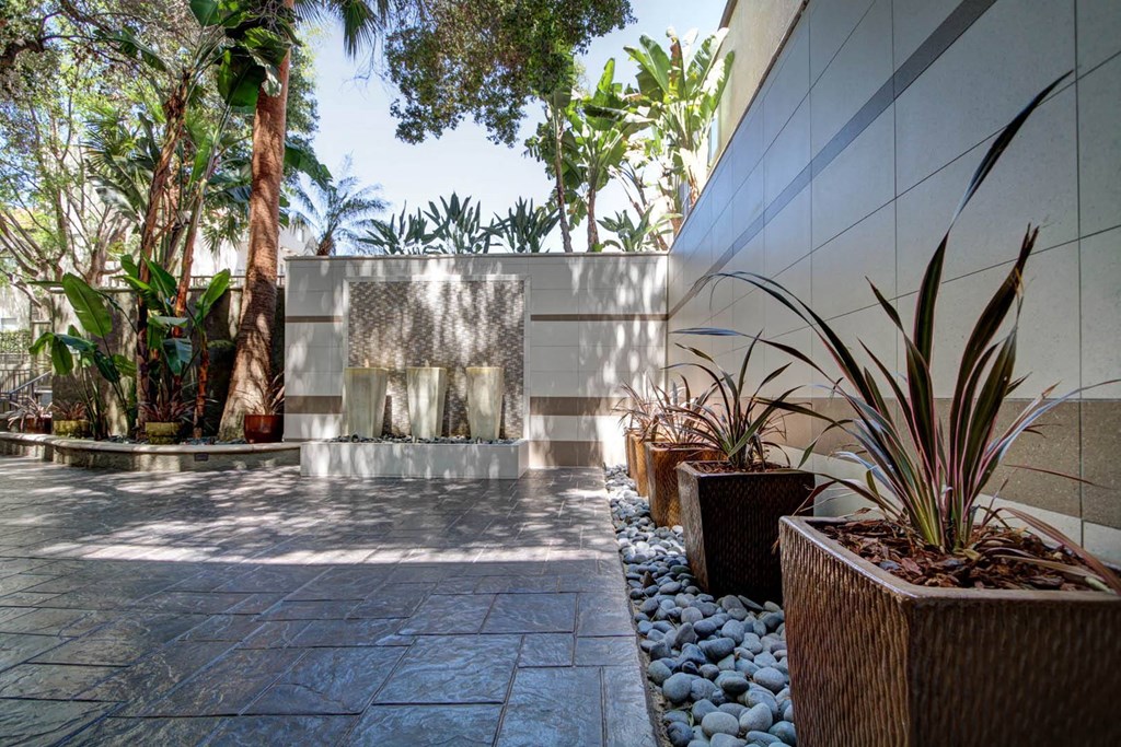 Courtyard View at Town Center Apartments, Burbank, 91504
