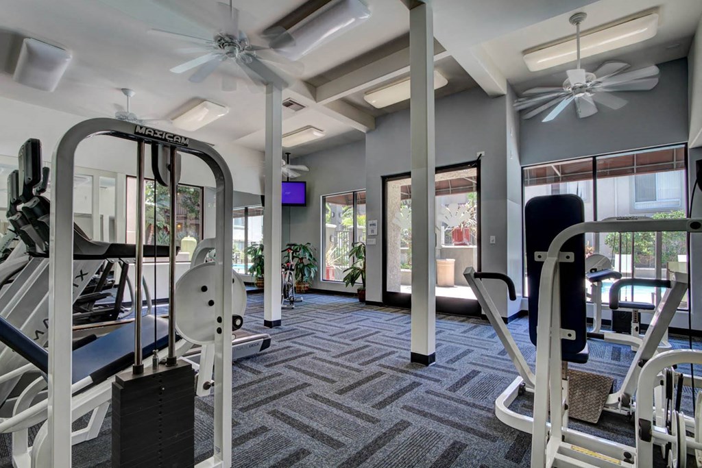 Fitness Center Fitness Center at Town Center Apartments, California, 91504
