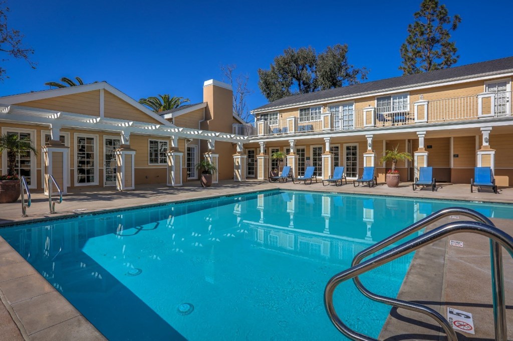 Pool area at The Villas at Monarch Beach, Dana Point, California
