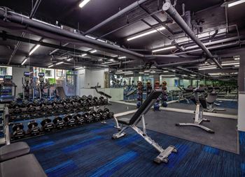 Fitness Center With Modern Equipment at Waterstone at Metro, California