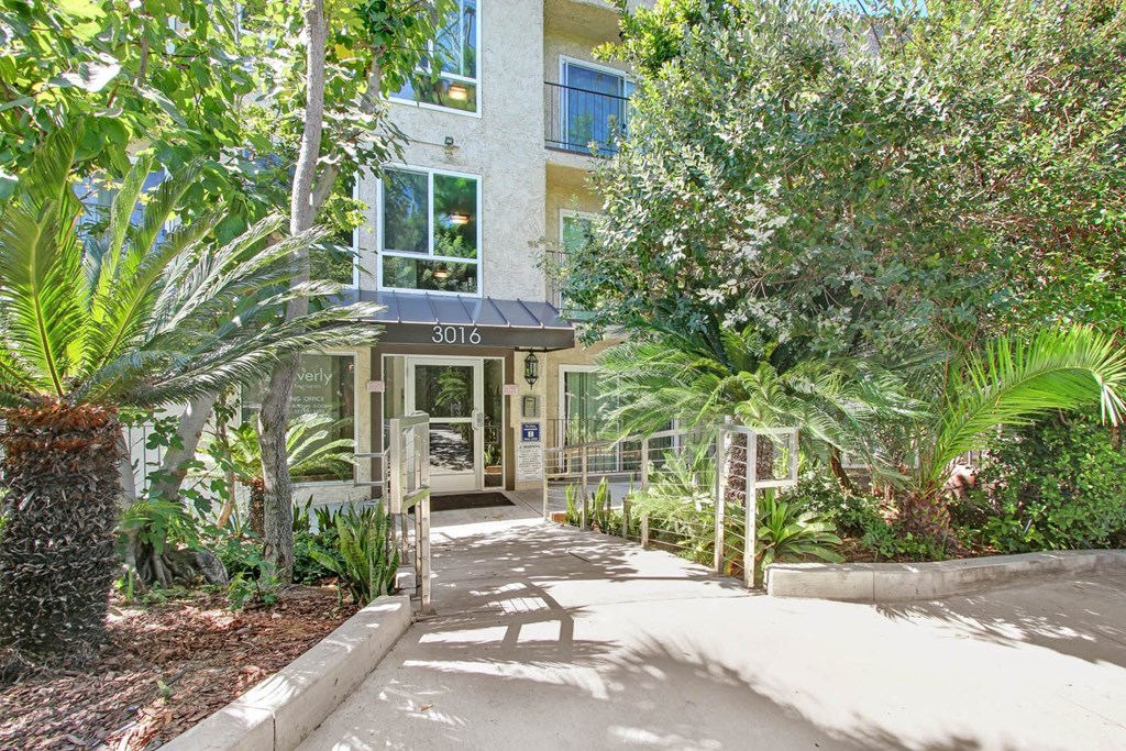 Greenery surrounding building at Waverly, California