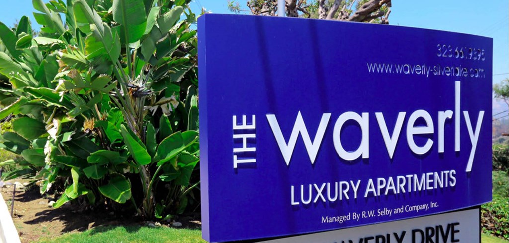 Sign at Waverly, California, 90039