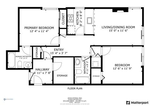 a floor plan of a house with a bedroom and a living room