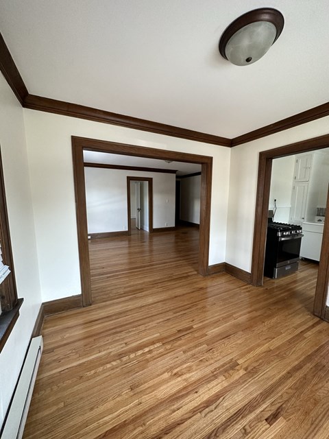 a view of the living room from the dining room