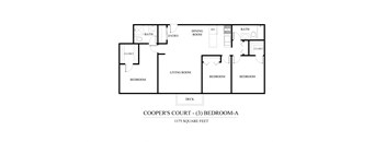 a floor plan of the roommates court