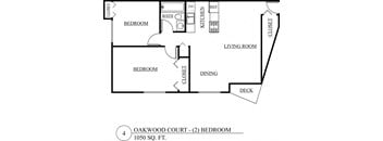 a floor plan of a house with a bedroom and a living room