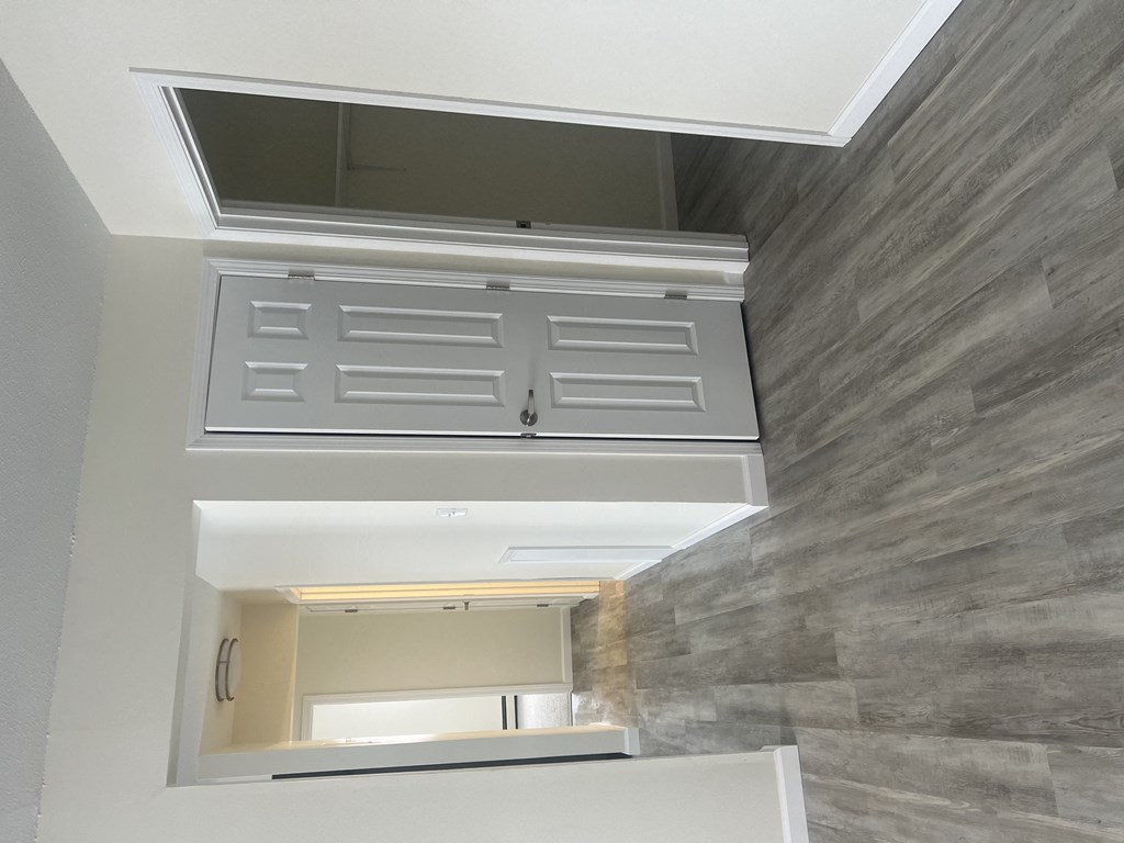 a view from the top of the ceiling looking down into the hallway