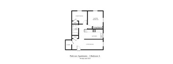 a floor plan of two bedroom apartment 00000000 00000000