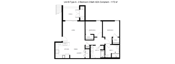 2 Bedroom 2 Bath ADA