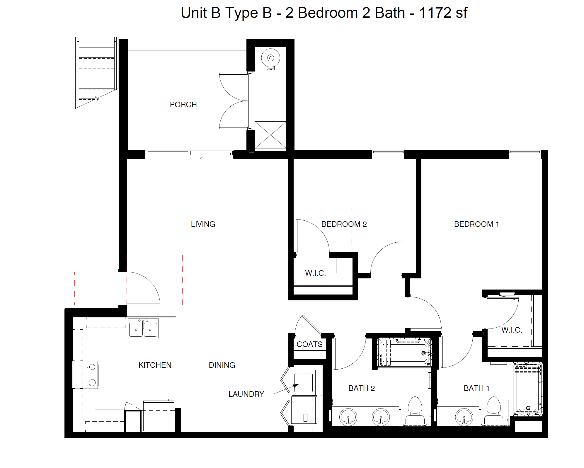 Floor-plan diagram at Revive 25 Apartments.