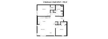 2 Bedroom Split