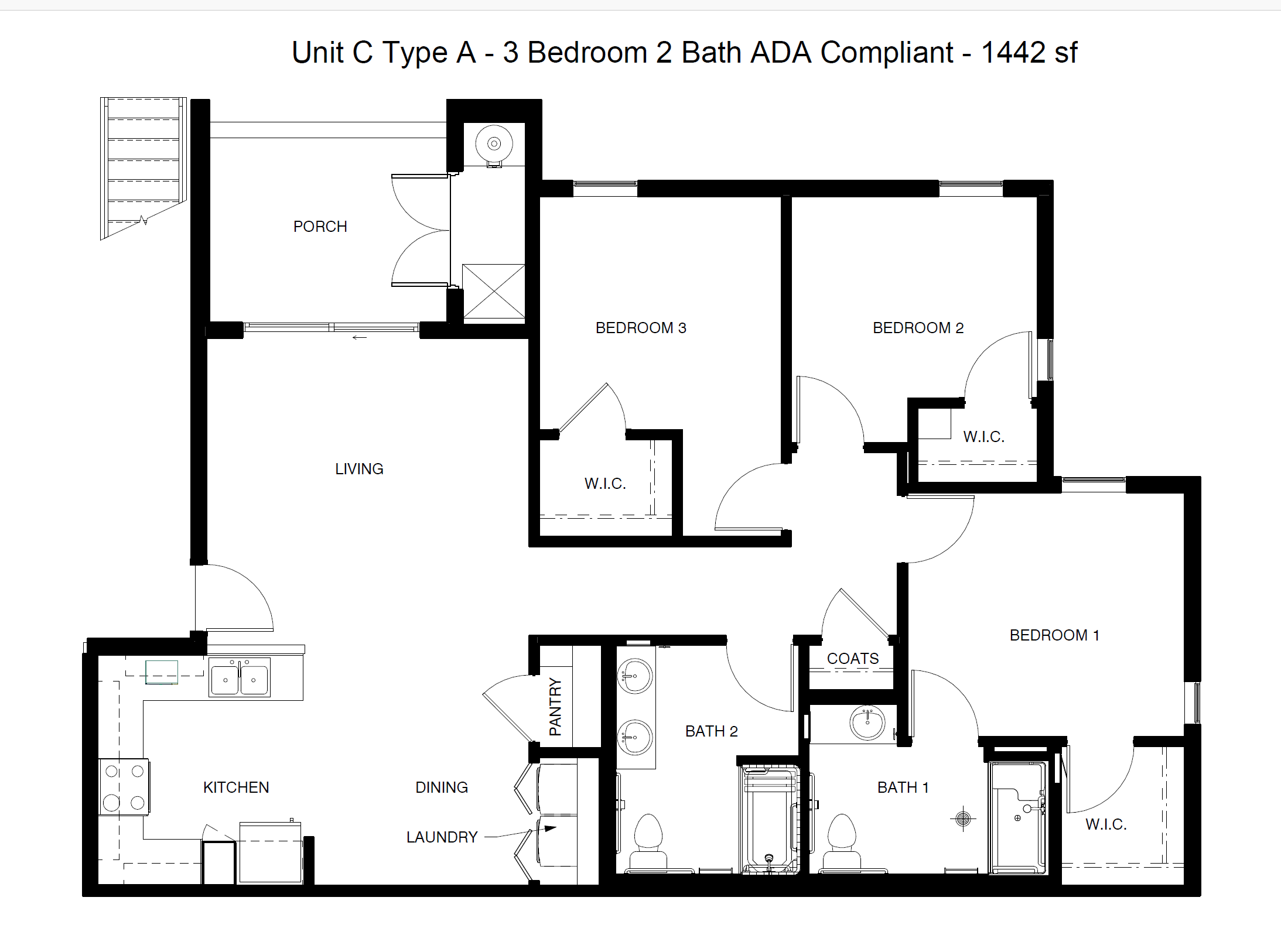 Floor-plan diagram at Revive 25 Apartments.