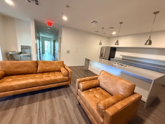 Shared interior space at Revive 25 Apartments.