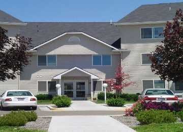Building entrance at Tramore Apartments, Idaho, 83642