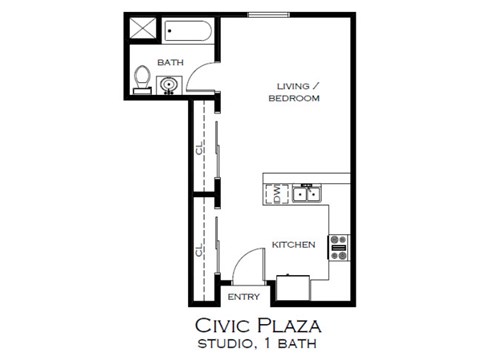 at Civic Plaza Apartments, Boise, Idaho