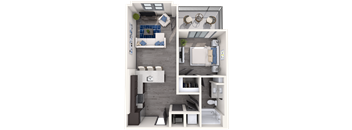 bedroom floor plan an in 1 bed 1 bath