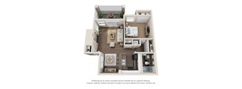 1A Floor Plan at Osprey on the Bluffs, Savannah