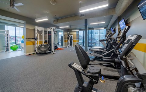 Fitness Room Gym Fitness Room Gym at Seleno at Bridge Street, Alabama