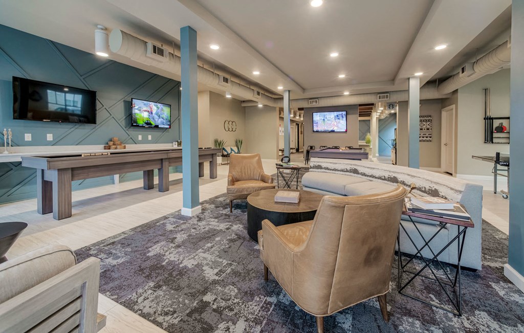 Office Clubhouse interior at Seleno at Bridge Street, Huntsville, 35806