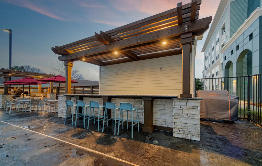Pool Area at Seleno at Bridge Street, Huntsville, 35806