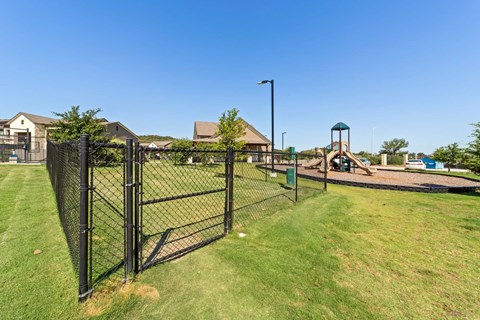 Dog Park at Residences at the Landing, Texas
