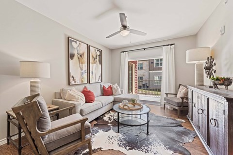 Living Room at Residences at the Landing, Kerrville