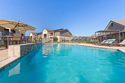 Large Pool at Residences at the Landing, Kerrville, TX