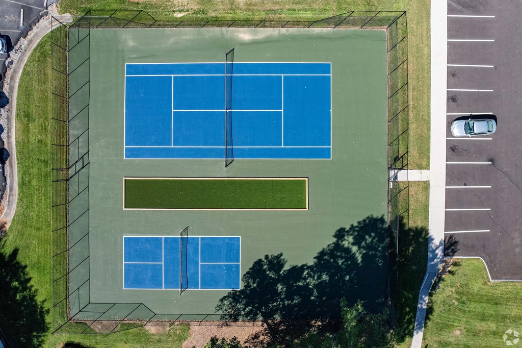 Aerial Tennis Courts View at Addison at Sutherland, Tennessee, 37909