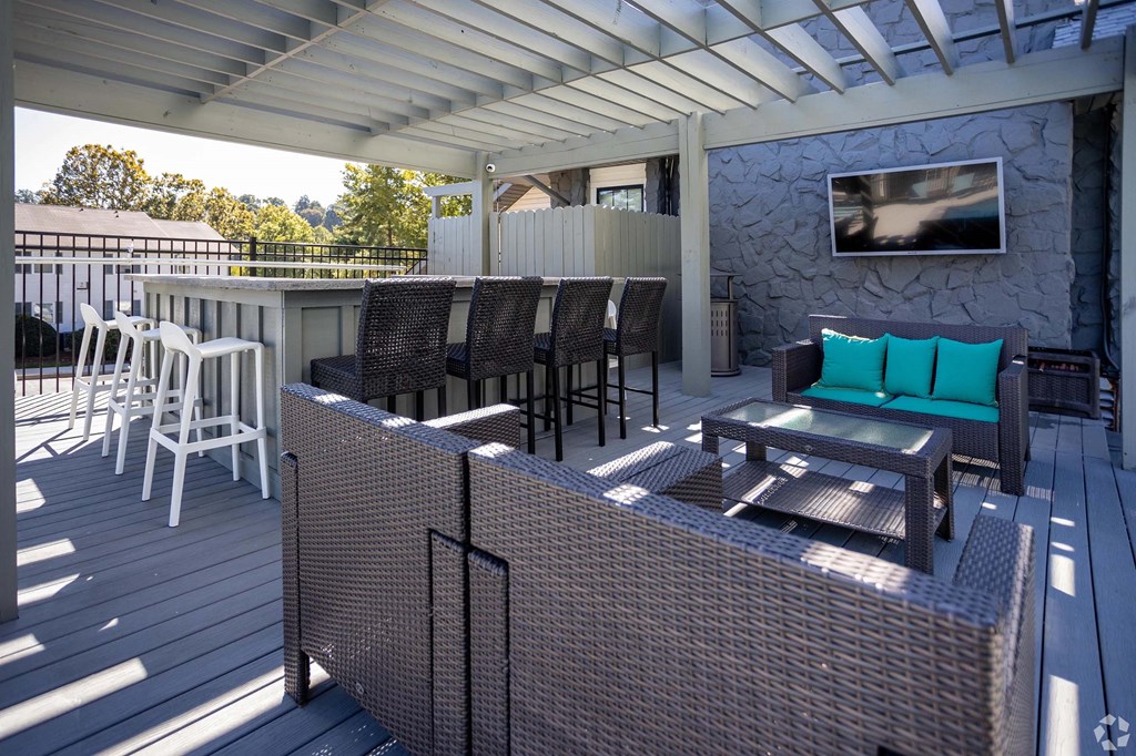 Outdoor Shaded Lounge at Addison at Sutherland, Tennessee  
