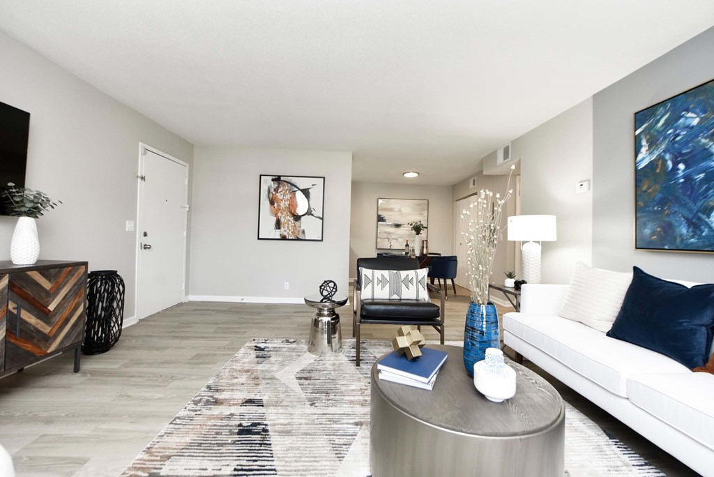 Living Area With Dining at Addison at Sutherland, Knoxville, TN  