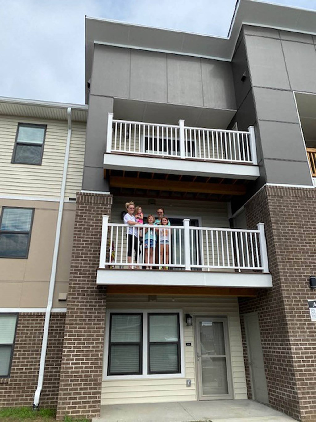 Balcony View at Gladstone Apartments, Columbus, IN, 47201