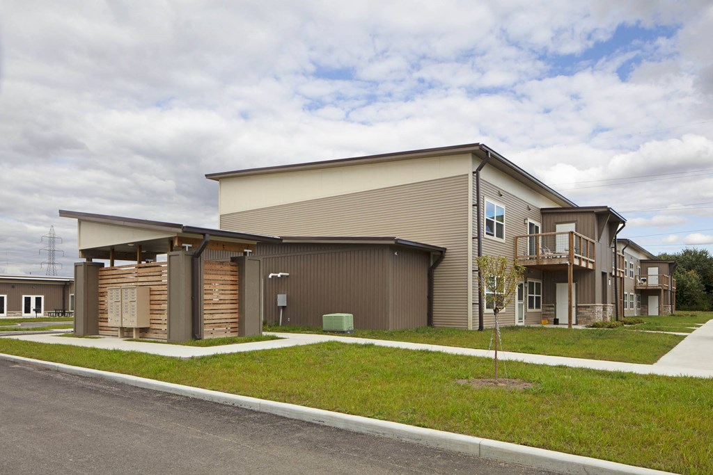 the building where the apartment is located