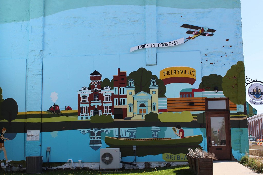 Mural at North Harrison Senior Apts, Indiana, 46176