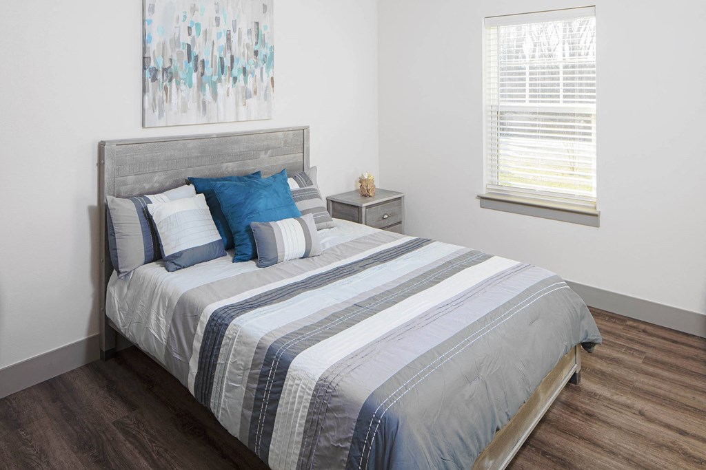 a bedroom with a bed and a window at Ritchey Reserve, Fishers, IN, 46038