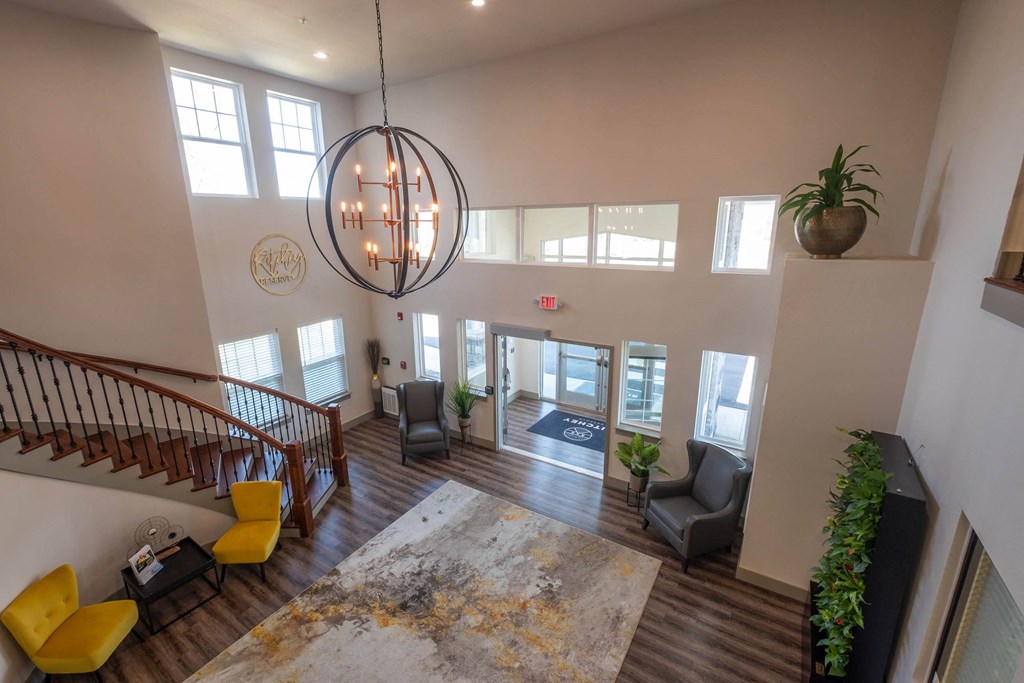 Aerial View Of Lobby at Ritchey Reserve, Fishers, IN, 46038