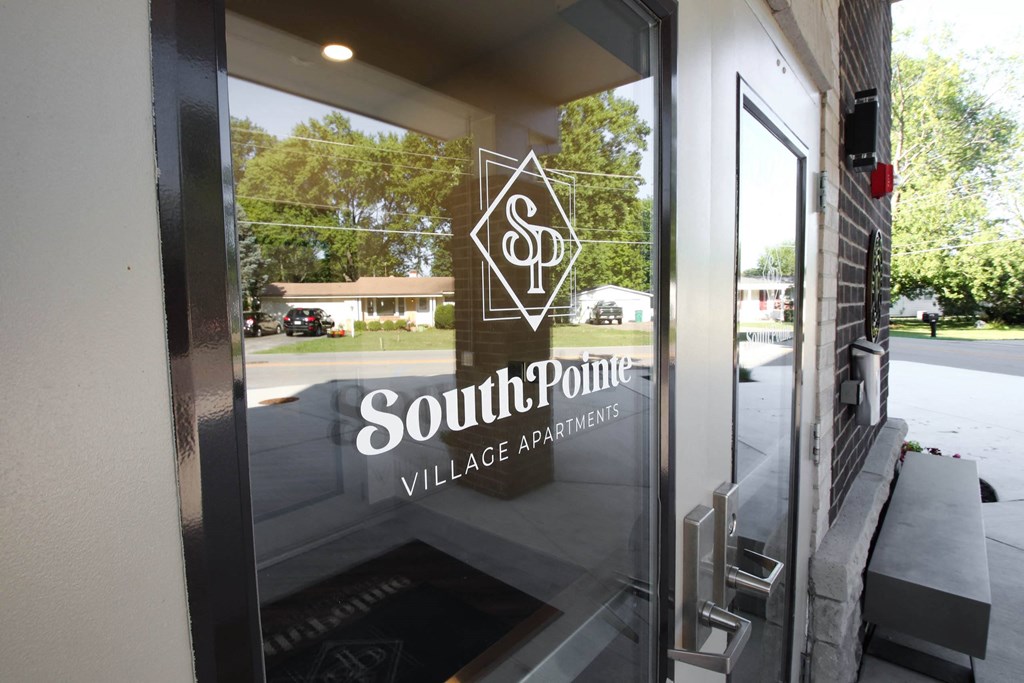 Entrance at SouthPointe Village Apartments, LP, Fishers, Indiana