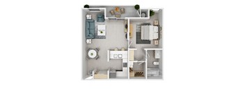 1 Bedroom C Floorplan