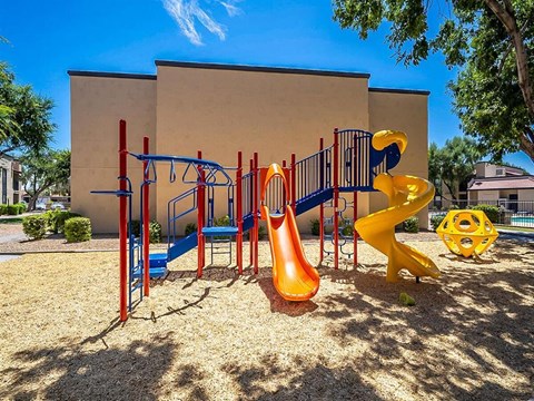 the playground at the apartments for rent