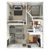 2 Bed 1 Bath Up