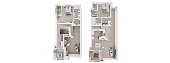 2 Bed 2 Bath Loft