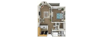 1 Bed 1 Bath with Alcove