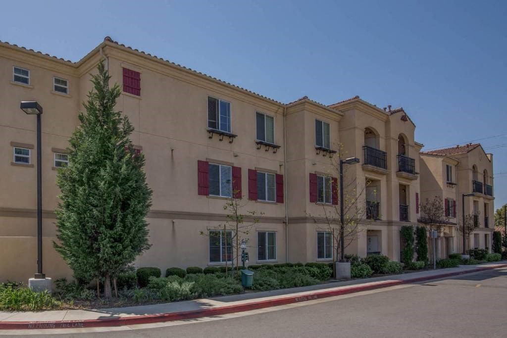 a building with a street in front of it
