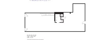 a floor plan of a house with a bedroom and a living room
